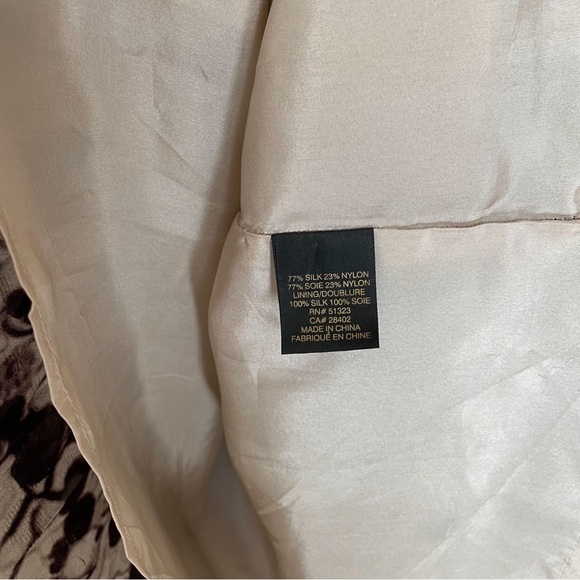 Cynthia Steffe Silk Cap-Sleeve Midi Dress with Metallic Threads - Picture 10 of 10